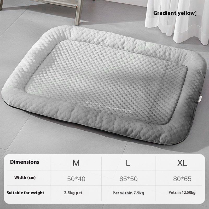 ❄️Pet Cooling Mat for Dogs & Cats 🐾 Naturally Cool Ice-Silk Pad • Breathable, Washable & Soft