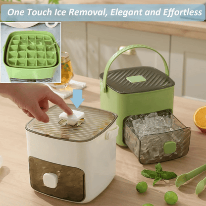Doryma® 🧊Portable Ice Maker with Lid and Storage Box (48 cubes)
