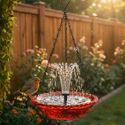 🔥Hot sale🔥2026 Spring Sale 40% Off--🐦Doryma®Solar Cascade Hanging Bird Bath Fountain