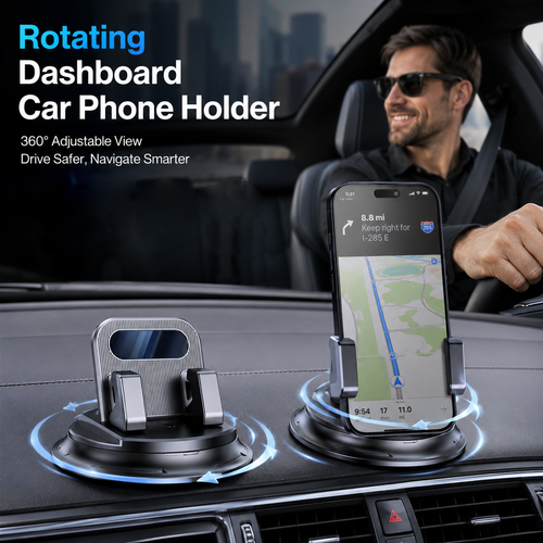 upsellDoryma® 🚗 40% OFF NOW!📱 Rotating Dashboard Car Phone Holder – 360° Adjustable & Anti-Slip – Hands-Free Phone Mount 🛡️ (Copy)