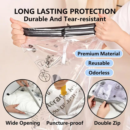 Doryma® Cordless Travel Vacuum Storage Compression Bag Set
