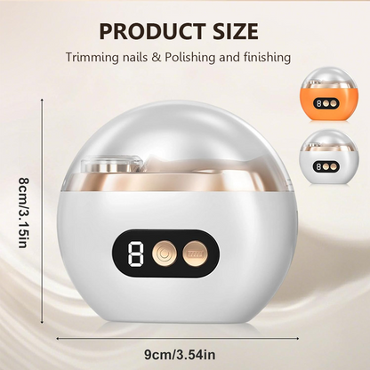 Doryma®3-in-1 💅Electric Nail Trimmer with Adjustable Speed, LED Light & Dust Collection – Rechargeable & Portable