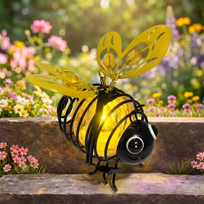 🐝Hanging Bee Light – Warm Amber Glow, Flicker-Free, Perfect for Garden Parties – Spread Joy Day and Night 🌞🌜