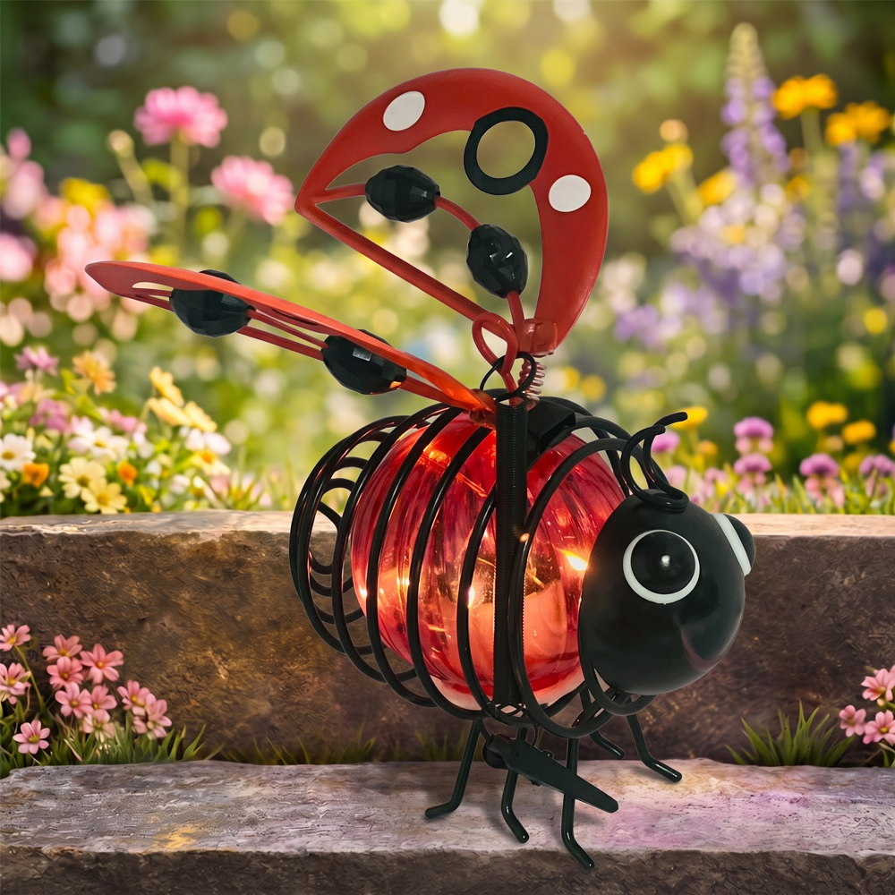 🐝Hanging Bee Light – Warm Amber Glow, Flicker-Free, Perfect for Garden Parties – Spread Joy Day and Night 🌞🌜