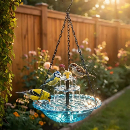 🔥Hot sale🔥2026 Spring Sale 40% Off--🐦Doryma®Solar Cascade Hanging Bird Bath Fountain