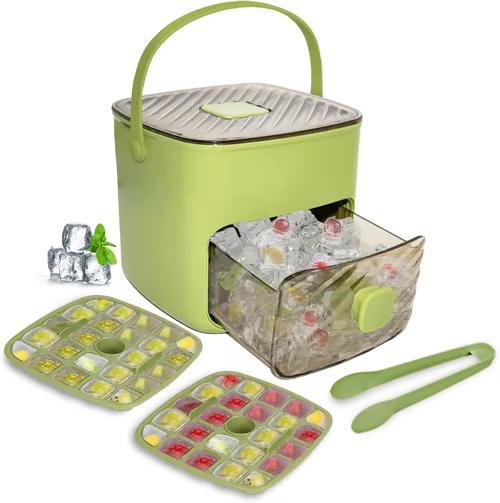 Doryma® 🧊Portable Ice Maker with Lid and Storage Box (48 cubes)