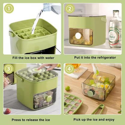 Doryma® 🧊Portable Ice Maker with Lid and Storage Box (48 cubes)