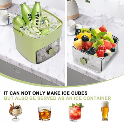 Doryma® 🧊Portable Ice Maker with Lid and Storage Box (48 cubes)