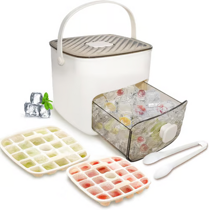 Doryma® 🧊Portable Ice Maker with Lid and Storage Box (48 cubes)