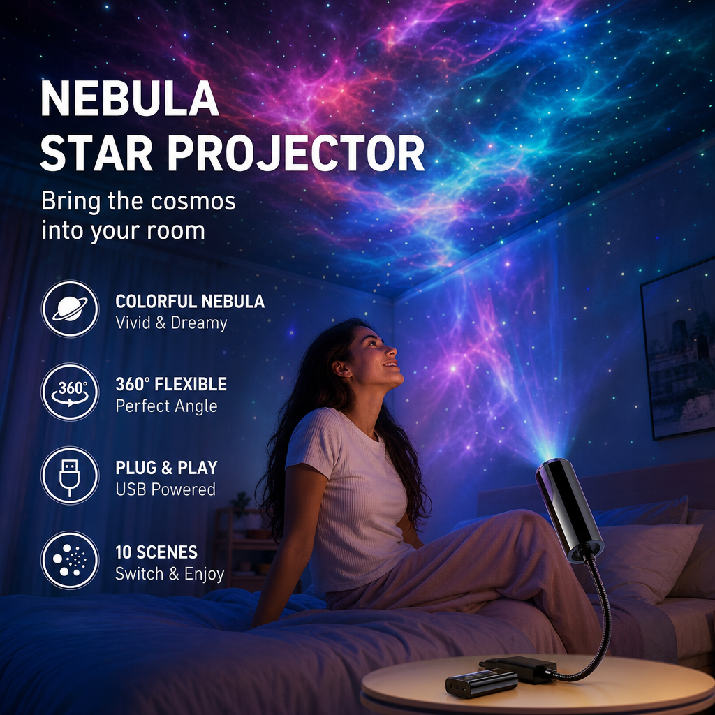 🥳2026 HOT SALE🥳💥🌈 50% OFF! Doryma® Smart Galaxy Ocean Projector – Stunning Sky Effects at Home