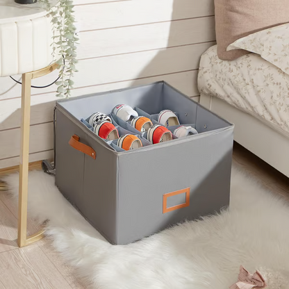 Doryma®🔥Oxford Fabric Foldable Design Shoe Organizer, Storage Box