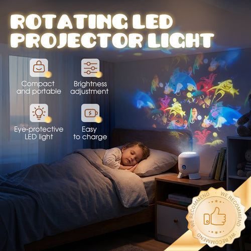 upsell🥳Doryma®2026 HOT SALE🥳💥🌈 50% OFF! Dynamic Rotating LED Light Projector – Calm & relaxation for your home. Gentle moving lights ease restless nights. Perfect for bedroom or living room. 🌙✨ (Copy)