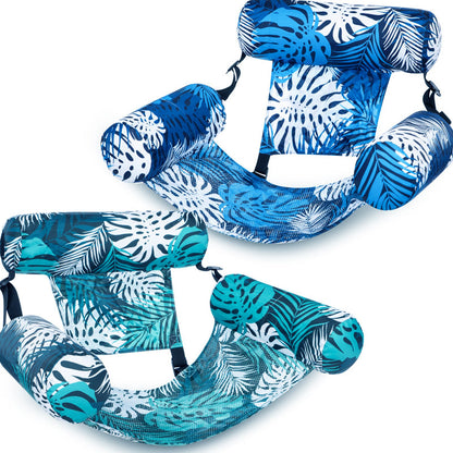 Doryma®💎 -50% ON INFLATABLE POOL FLOATING CHAIR! 💎 Tropical Leaf Design, Ultra-Lightweight & Puncture-Resistant PVC ✨