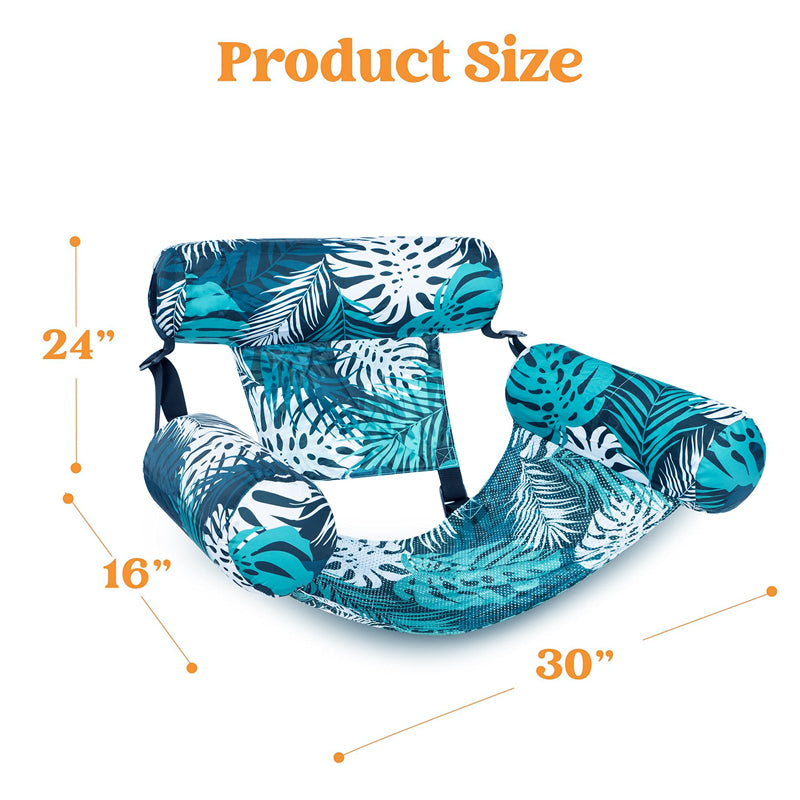 Doryma®💎 -50% ON INFLATABLE POOL FLOATING CHAIR! 💎 Tropical Leaf Design, Ultra-Lightweight & Puncture-Resistant PVC ✨