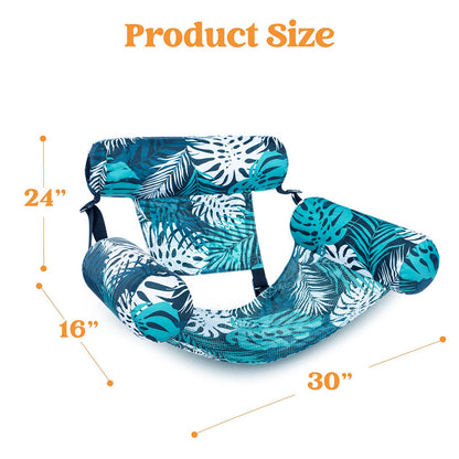 Doryma®💎 -50% ON INFLATABLE POOL FLOATING CHAIR! 💎 Tropical Leaf Design, Ultra-Lightweight & Puncture-Resistant PVC ✨