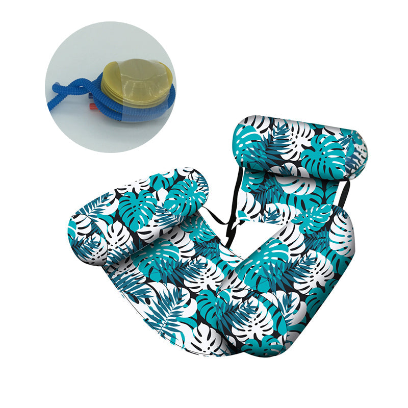 Doryma®💎 -50% ON INFLATABLE POOL FLOATING CHAIR! 💎 Tropical Leaf Design, Ultra-Lightweight & Puncture-Resistant PVC ✨