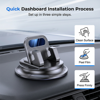 Doryma® 🚗 40% OFF NOW!📱 Rotating Dashboard Car Phone Holder – 360° Adjustable & Anti-Slip – Hands-Free Phone Mount 🛡️