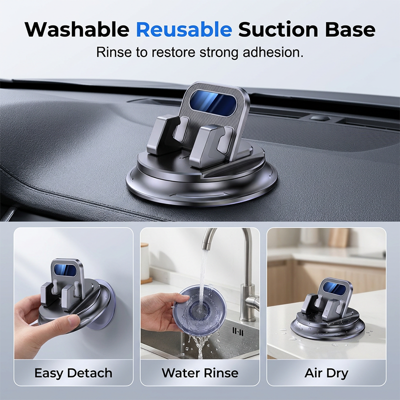 Doryma® 🚗 40% OFF NOW!📱 Rotating Dashboard Car Phone Holder – 360° Adjustable & Anti-Slip – Hands-Free Phone Mount 🛡️