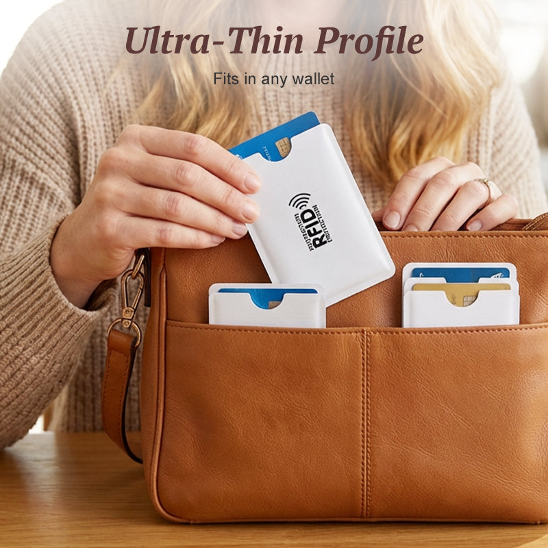 🛡️🏆LAST DAY SALE 40% OFF🔥RFID Blocking Sleeves for Credit Cards💳--Polarvix®