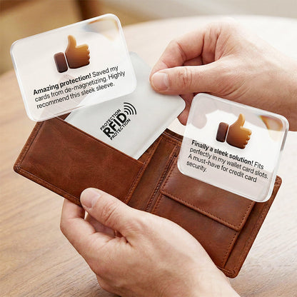 🛡️🏆LAST DAY SALE 40% OFF🔥RFID Blocking Sleeves for Credit Cards💳--Polarvix®