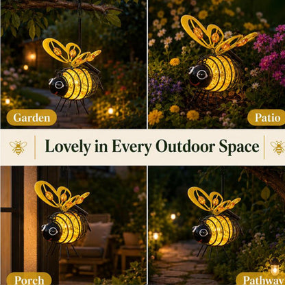 🐝Hanging Bee Light – Warm Amber Glow, Flicker-Free, Perfect for Garden Parties – Spread Joy Day and Night 🌞🌜