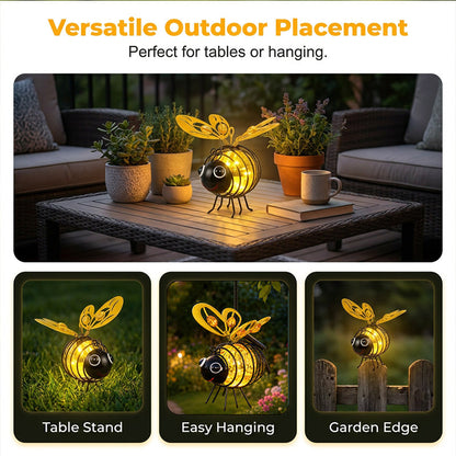 🐝Hanging Bee Light – Warm Amber Glow, Flicker-Free, Perfect for Garden Parties – Spread Joy Day and Night 🌞🌜
