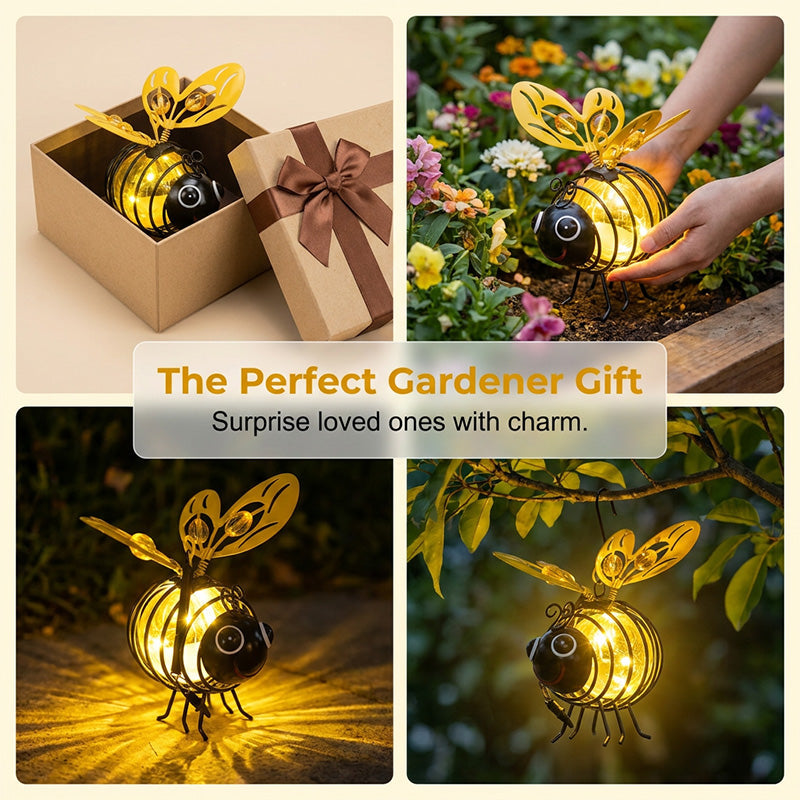 🐝Hanging Bee Light – Warm Amber Glow, Flicker-Free, Perfect for Garden Parties – Spread Joy Day and Night 🌞🌜